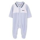 Velvet jumpsuit, PALE BLUE, hi-res