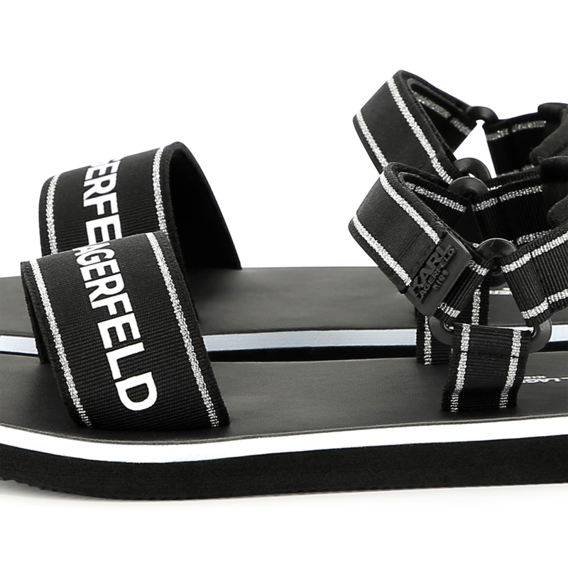 Light hook-and-loop sandals KARL LAGERFELD KIDS 
                        GIRL