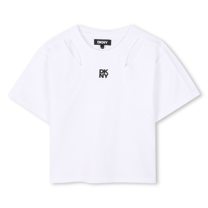 Short-sleeved cut-out T-shirt DKNY 
                        GIRL