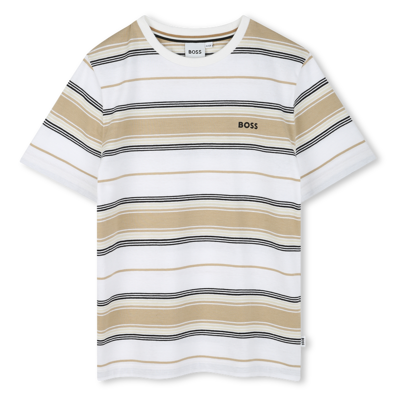 Striped cotton T-shirt BOSS 
                        BOY