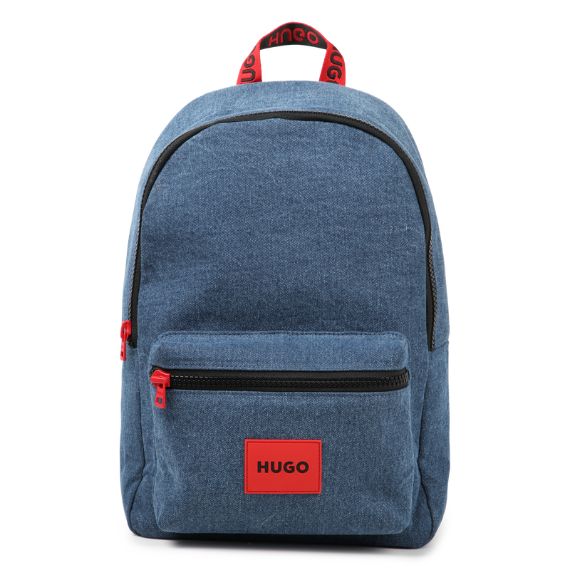 Cotton denim backpack HUGO 
                        BOY