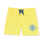 Swim shorts with logo, STRAW YELLOW, hi-res