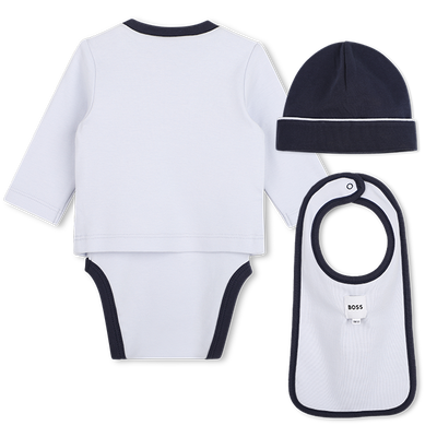 Bodysuit, bib and hat set BOSS BOY