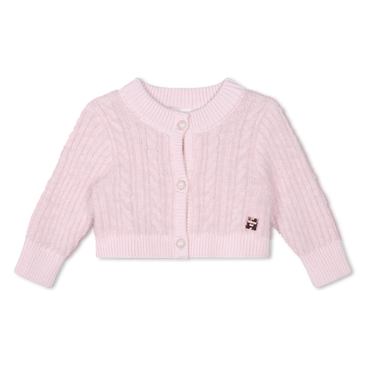 Decorative Knitted Cardigan CARREMENT BEAU GIRL