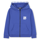 Hooded cardigan, ELECTRIC BLUE, hi-res