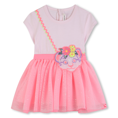 BI-MATERIAL DRESS BILLIEBLUSH GIRL