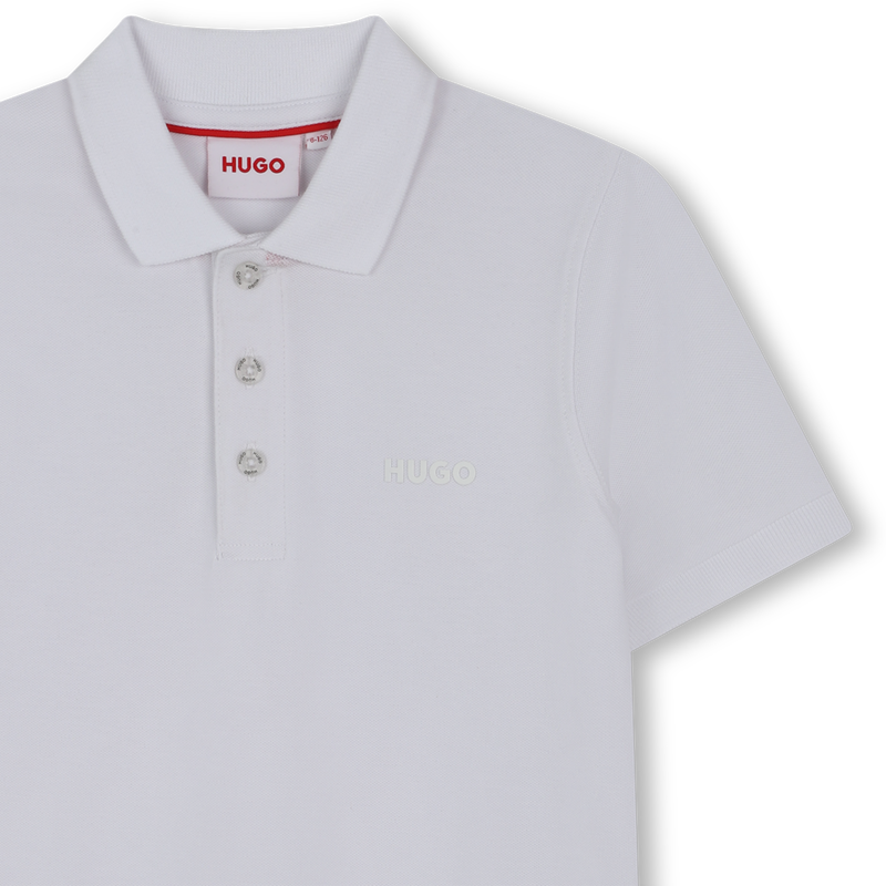 Short-sleeved piqu&eacute; polo shirt HUGO 
                        BOY