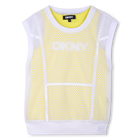 2-in-1 fishnet t-shirt DKNY 
                    GIRL