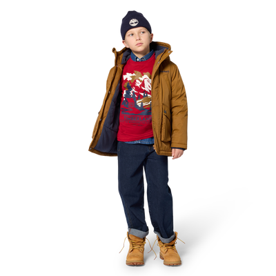 Hooded cardigan TIMBERLAND BOY