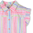 Striped shirt with ruffled sleeves BILLIEBLUSH 
                    GIRL