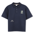 Short-sleeved polo shirt, NAVY, hi-res