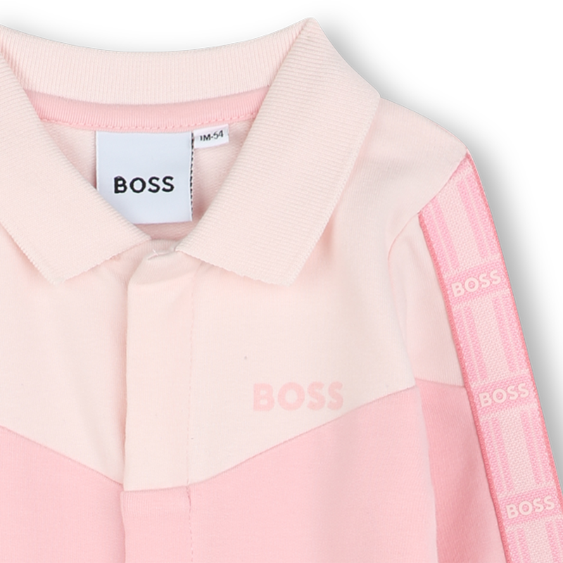 Polo-neck panelled pyjamas BOSS 
                        GIRL