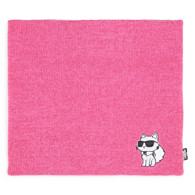 Hat and cowl set KARL LAGERFELD KIDS 
                        GIRL