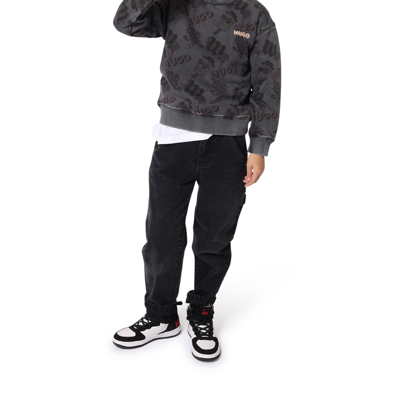 Plain loose-fitting jeans HUGO 
                        BOY