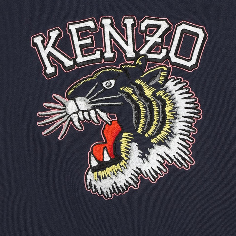 Embroidered cotton sweatshirt KENZO KIDS 
                        GIRL
