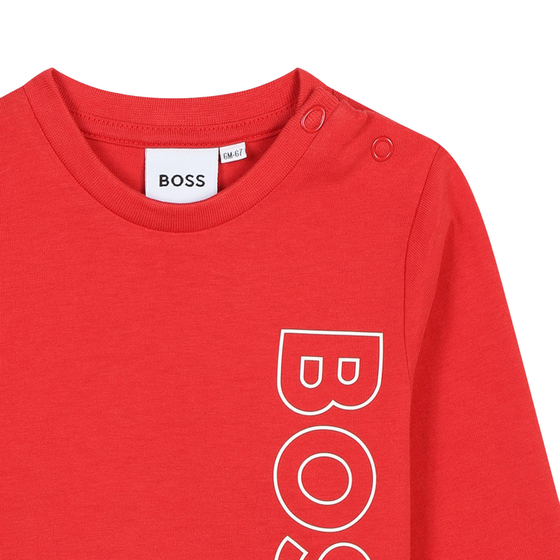 Cotton T-shirt with logo BOSS 
                        BOY