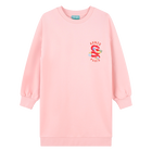 Straight-cut embroidered dress KENZO KIDS 
                    GIRL