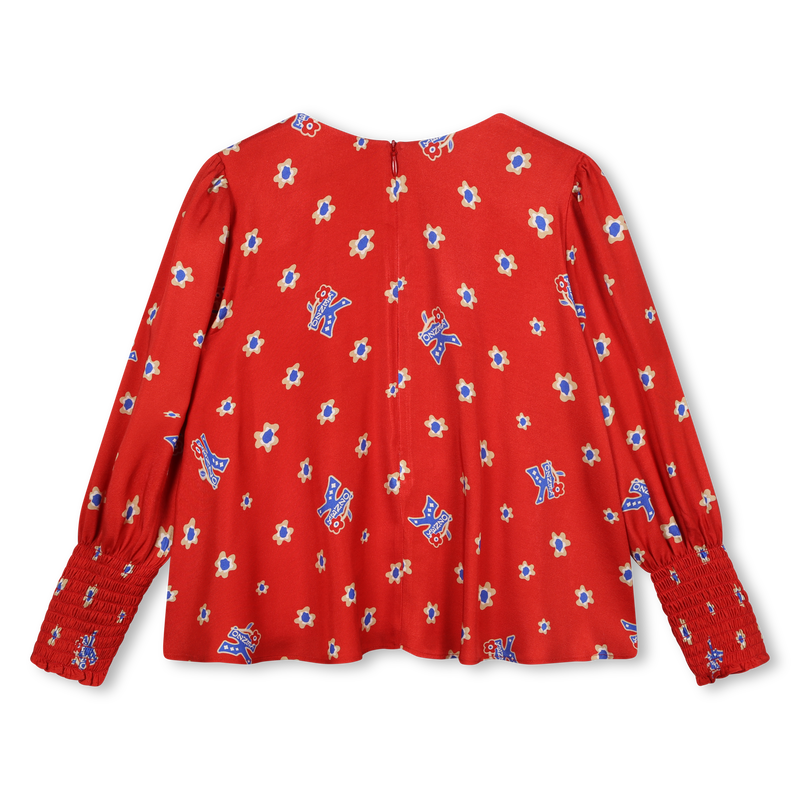 Flowy printed blouse KENZO KIDS 
                        GIRL