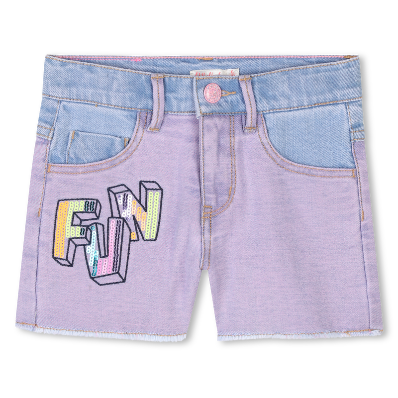 Sequin denim shorts BILLIEBLUSH 
                        GIRL