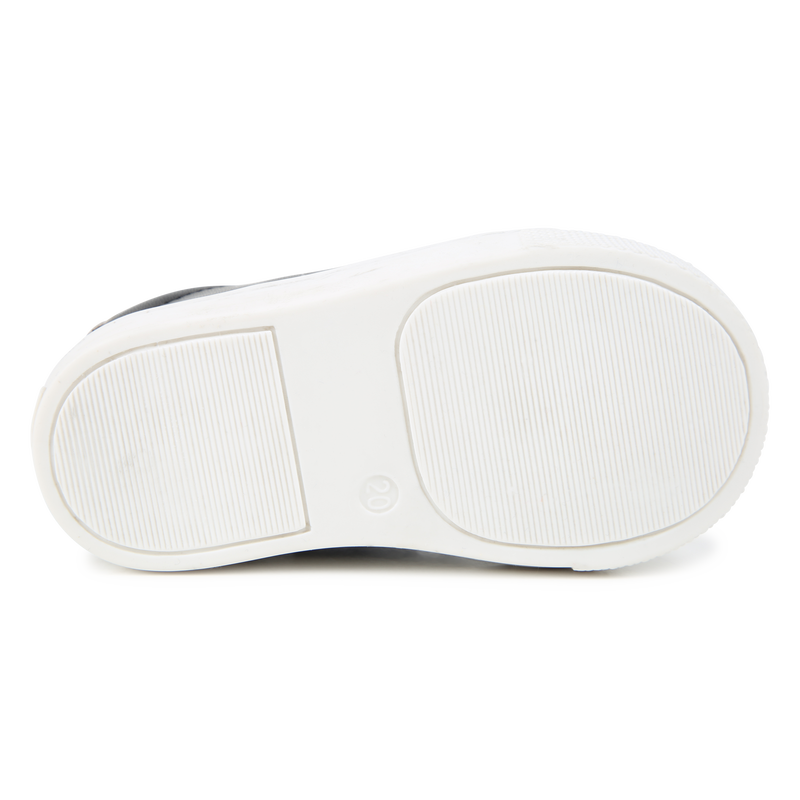 Leather hook-and-loop trainers BOSS 
                        BOY