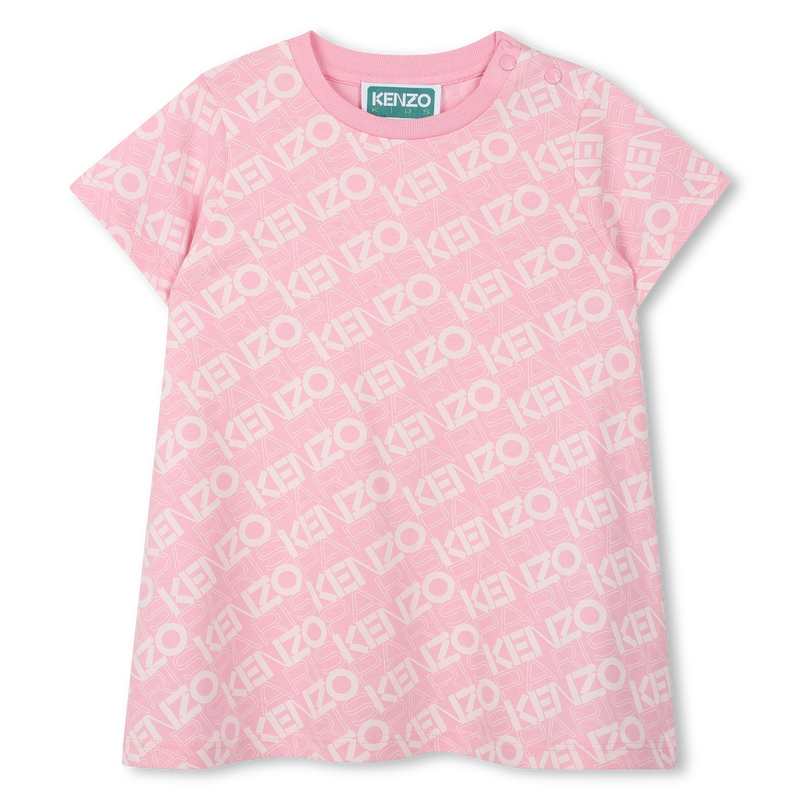 Printed cotton dress KENZO KIDS 
                        GIRL