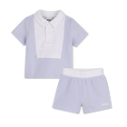 Polo + shorts set, PALE BLUE, hi-res