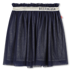 Sparkly tulle skirt, NAVY, hi-res