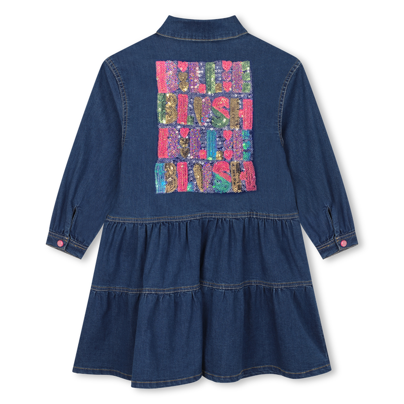 Denim shirt-collar dress BILLIEBLUSH 
                        GIRL