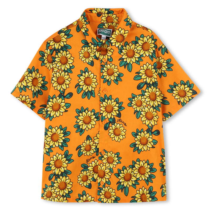 Cotton satin shirt KENZO KIDS 
                        BOY
