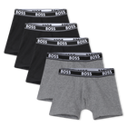 Set of 5 boxers, BLACK, hi-res