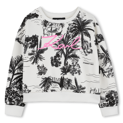 FLEECE SWEATSHIRT KARL LAGERFELD KIDS GIRL