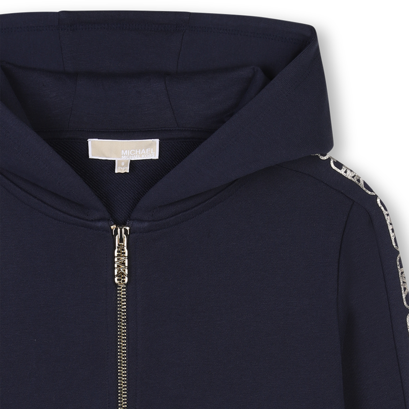 Hooded fleece cardigan MICHAEL KORS 
                        GIRL