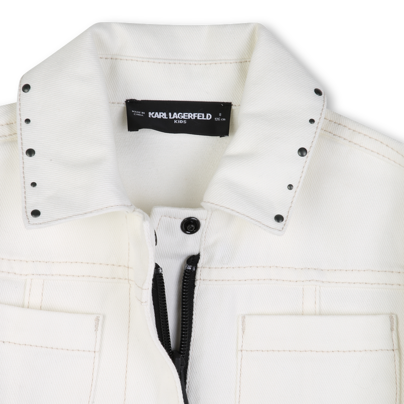 ZIPPED JACKET KARL LAGERFELD KIDS 
                        GIRL
