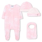 Pajama, bib and hat set BOSS 
                    GIRL