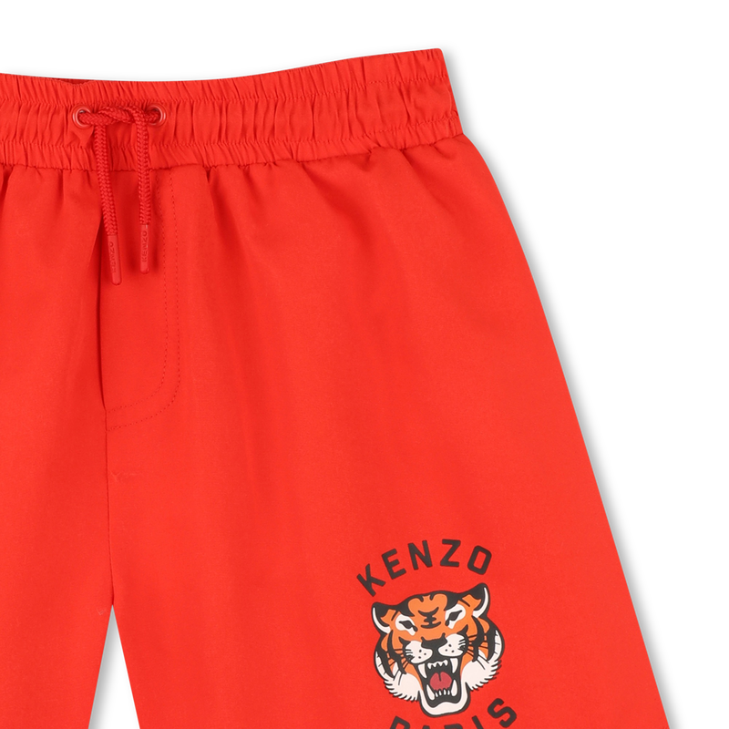 Tiger-print swim shorts KENZO KIDS 
                        BOY