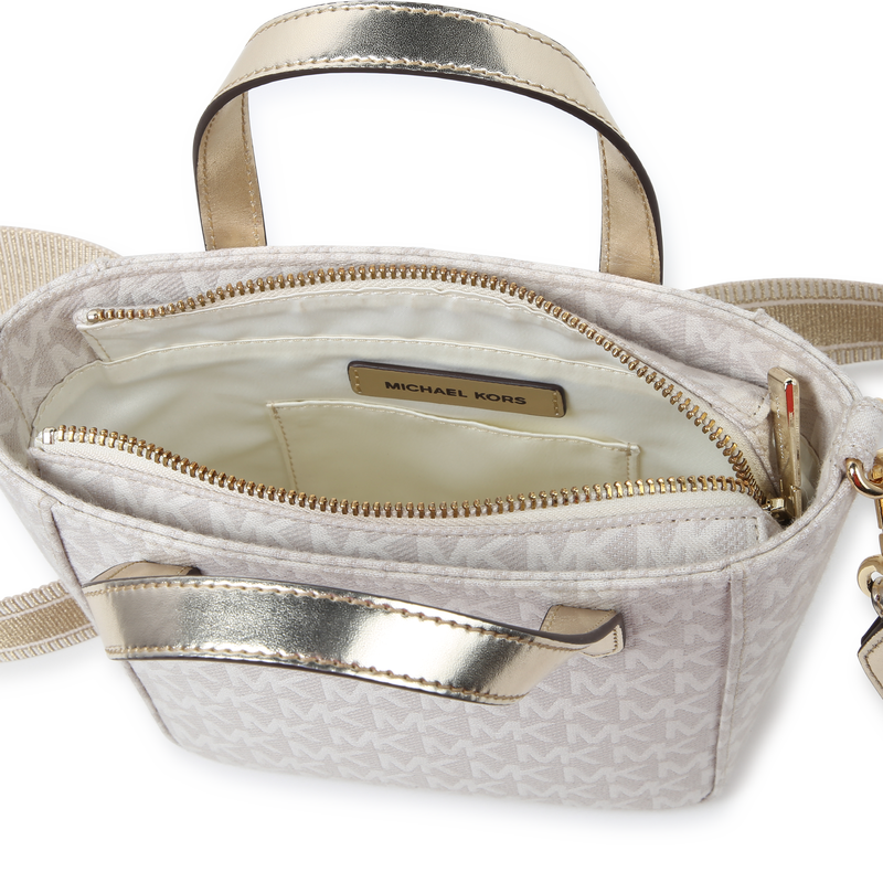 Printed zip-up tote bag MICHAEL KORS 
                        GIRL