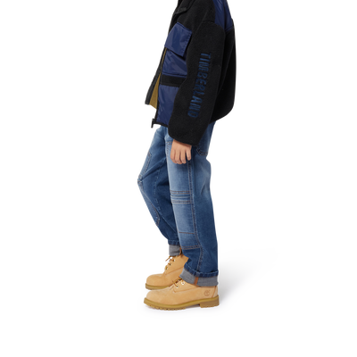 Zip-up bimaterial cardigan TIMBERLAND BOY