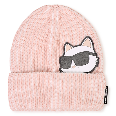 Knitted beanie KARL LAGERFELD KIDS GIRL