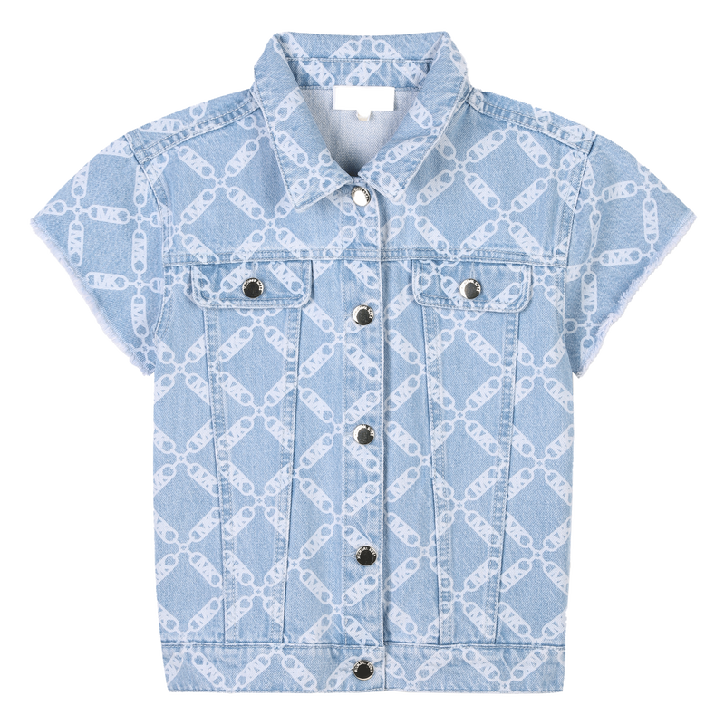 Short-sleeved denim jacket MICHAEL KORS 
                        GIRL