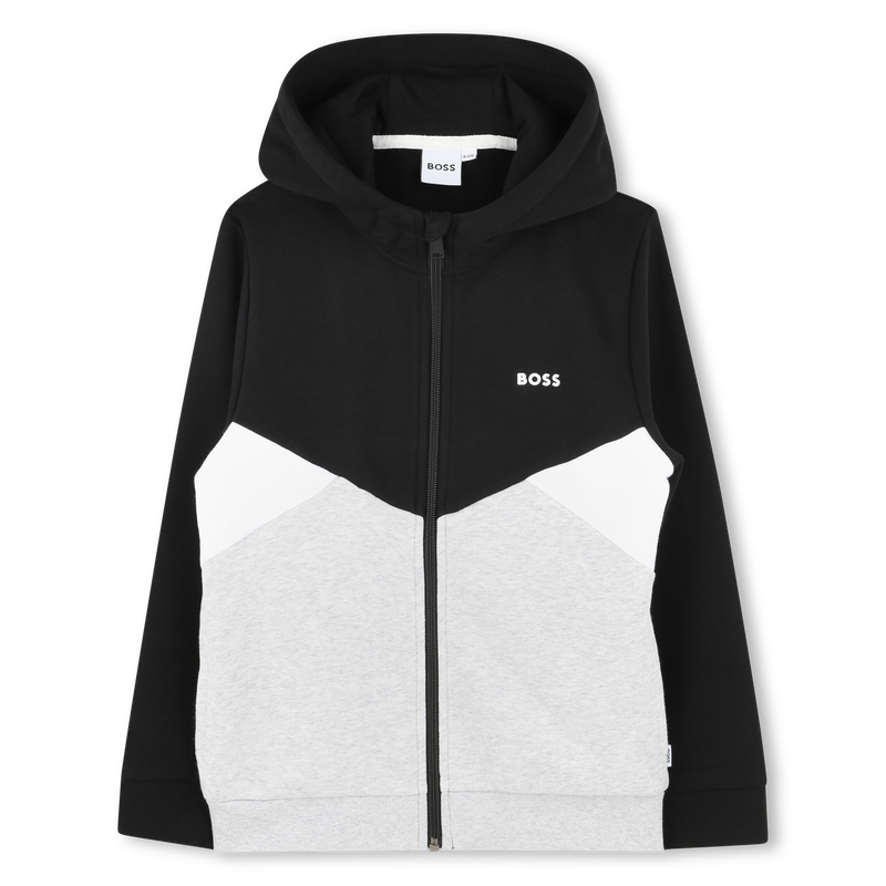Hooded zip-up cardigan BOSS 
                        BOY