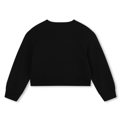 Cropped fleece sweatshirt MARC JACOBS GIRL