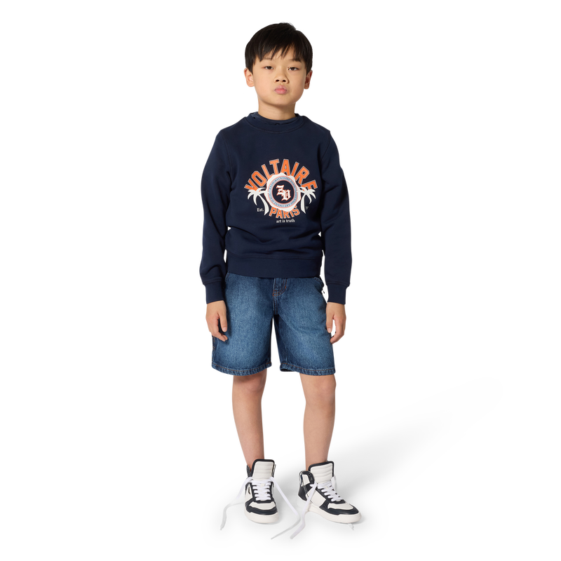 ROUND NECK SWEATSHIRT ZADIG & VOLTAIRE 
                        BOY