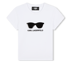 T-shirt with sunglass print KARL LAGERFELD KIDS 
                    GIRL