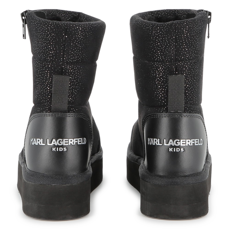 Sequined textile ankle boot KARL LAGERFELD KIDS 
                        GIRL