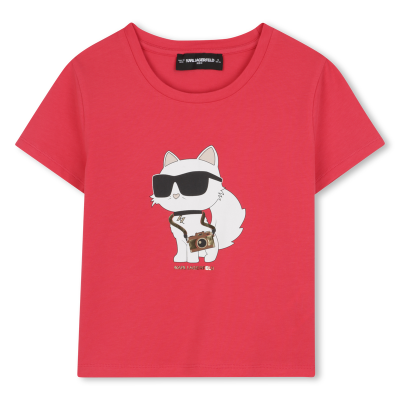 Short-sleeved T-shirt KARL LAGERFELD KIDS 
                        GIRL