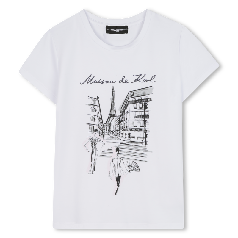Short-sleeved T-shirt KARL LAGERFELD KIDS 
                        GIRL
