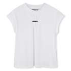 Loose-cut cotton T-shirt, WHITE, hi-res