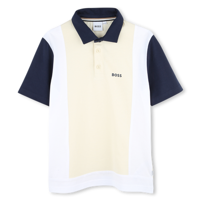 Short-sleeved cotton polo BOSS BOY