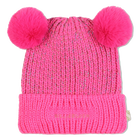 Double pompom beanie, PINK, hi-res