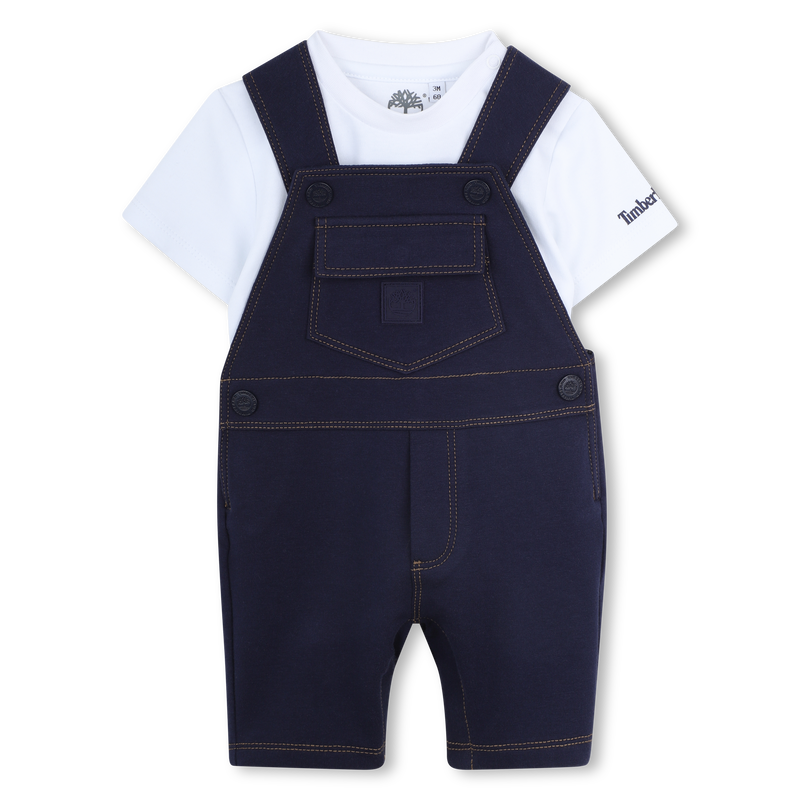 OVERALLS AND T-SHIRT SET TIMBERLAND 
                        BOY